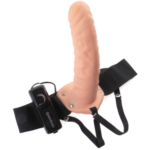 FETISH FANTASY SERIES - 19 CM VIBRANT CREUX STRAP-ON MARRON-FETISH FANTASY SERIES-sextoys-lingerie-bdsm-hygiène-sexshop