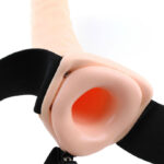 FETISH FANTASY SERIES – 19 CM VIBRANT CREUX STRAP-ON MARRON
