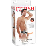 FETISH FANTASY SERIES – 19 CM VIBRANT CREUX STRAP-ON MARRON