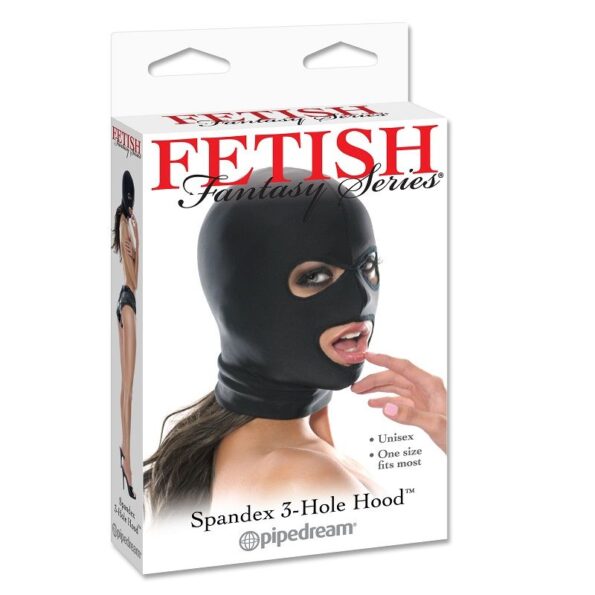 FETISH FANTASY SERIES - CAPUCHE 3 TROUS SPANDEX-FETISH FANTASY SERIES-sextoys-lingerie-bdsm-hygiène-sexshop