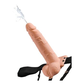 FETISH FANTASY SERIES - HARNAIS RÉGLABLE PÉNIS RÉALISTE AVEC BALLES ÉJACULANTES 19 CM-FETISH FANTASY SERIES-sextoys-lingerie-bdsm-hygiène-sexshop