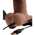 FETISH FANTASY SERIES – HARNAIS RÉGLABLE PÉNIS RÉALISTE AVEC TESTICULES RECHARGEABLES ET VIBRATEUR 15 CM