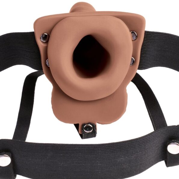 FETISH FANTASY SERIES - HARNAIS RÉGLABLE PÉNIS RÉALISTE AVEC TESTICULES RECHARGEABLES ET VIBRATEUR 15 CM-FETISH FANTASY SERIES-sextoys-lingerie-bdsm-hygiène-sexshop