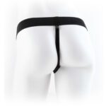 FETISH FANTASY SERIES – SANGLE CREUSE 9 AVEC BOULES 22.9CM MARRON