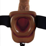FETISH FANTASY SERIES – SANGLE CREUSE 9 AVEC BOULES 22.9CM MARRON
