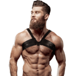 FETISH SUBMISSIVE ATTITUDE - HARNAIS DE POITRINE EN ÉCO-CUIR POUR HOMMES BRIGADE-FETISH SUBMISSIVE ATTITUDE-sextoys-lingerie-bdsm-hygiène-sexshop
