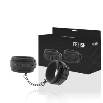 FETISH SUBMISSIVE - CHEVILLES EN CUIR VÉGÉTALIEN AVEC DOUBLURE EN NOPRÈNE-FETISH SUBMISSIVE BONDAGE-sextoys-lingerie-bdsm-hygiène-sexshop