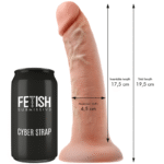 FETISH SUBMISSIVE CYBER STRAP – HARNAIS AVEC TÉLÉCOMMANDE DILDO WATCHME M TECHNOLOGIE