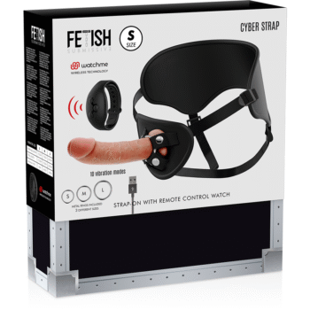 FETISH SUBMISSIVE CYBER STRAP - HARNAIS AVEC TÉLÉCOMMANDE DILDO WATCHME S TECHNOLOGIE-FETISH SUBMISSIVE CYBER STRAP-sextoys-lingerie-bdsm-hygiène-sexshop