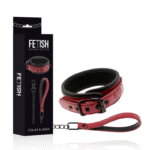 FETISH SUBMISSIVE DARK ROOM - COLLIER CHAÎNE DOUBLURE EN NÉOPRÈNE-FETISH SUBMISSIVE DARK ROOM-sextoys-lingerie-bdsm-hygiène-sexshop
