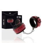 FETISH SUBMISSIVE DARK ROOM - MENOTTES DE CHEVILLE EN CUIR VÉGAN AVEC DOUBLURE EN NÉOPRÈNE-FETISH SUBMISSIVE DARK ROOM-sextoys-lingerie-bdsm-hygiène-sexshop