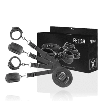 FETISH SUBMISSIVE - ENSEMBLE DE MENOTTES ET LIENS AVEC DOUBLURE EN NOPRÈNE-FETISH SUBMISSIVE BONDAGE-sextoys-lingerie-bdsm-hygiène-sexshop