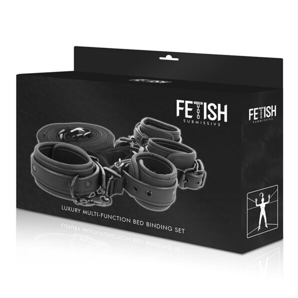 FETISH SUBMISSIVE - ENSEMBLE DE MENOTTES ET LIENS AVEC DOUBLURE EN NOPRÈNE-FETISH SUBMISSIVE BONDAGE-sextoys-lingerie-bdsm-hygiène-sexshop