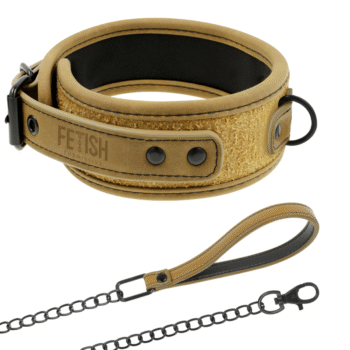 FETISH SUBMISSIVE ORIGIN - COLLIER CHAÎNE DOUBLÉE DE NÉOPRÈNE-FETISH SUBMISSIVE ORIGIN-sextoys-lingerie-bdsm-hygiène-sexshop