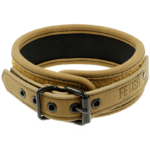 FETISH SUBMISSIVE ORIGIN – COLLIER CHAÎNE DOUBLÉE DE NÉOPRÈNE