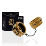 FETISH SUBMISSIVE ORIGIN - MENOTTES EN CUIR VEGAN AVEC DOUBLURE EN NÉOPRÈNE-FETISH SUBMISSIVE ORIGIN-sextoys-lingerie-bdsm-hygiène-sexshop