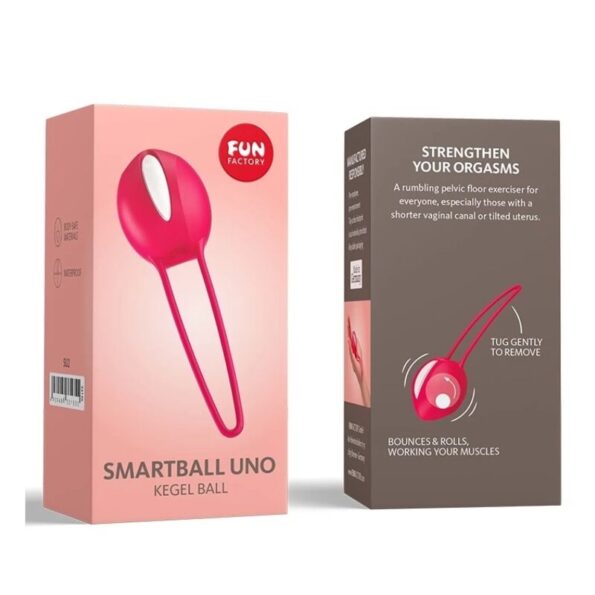 FUN FACTORY - SMARTBALL UNO BLANC/INDE ROUGE-FUN FACTORY-sextoys-lingerie-bdsm-hygiène-sexshop