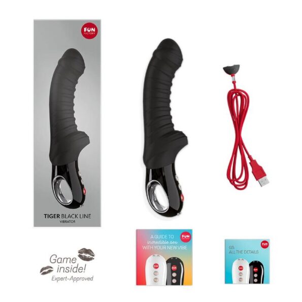 FUN FACTORY - VIBRATEUR TIGRE LIGNE NOIRE-FUN FACTORY-sextoys-lingerie-bdsm-hygiène-sexshop