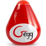 G-VIBE – OEUF MASTURBATEUR TEXTURÉ RÉUTILISABLE ROUGE