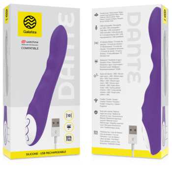 GALATEA - VIBRATEUR DANTE LILAS COMPATIBLE AVEC LA TECHNOLOGIE SANS FIL WATCHME-GALATEA-sextoys-lingerie-bdsm-hygiène-sexshop