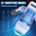 GAME CUP – MASTURBATEUR À VIBRATION DE POUSSÉE AVEC FONCTION CHAUFFANTE ET SUPPORT MOBILE – NOIR