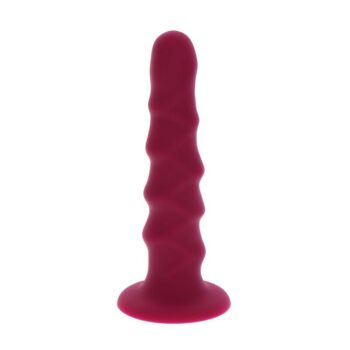 GET REAL - DONG CÔTELÉ 12 CM ROUGE-GET REAL-sextoys-lingerie-bdsm-hygiène-sexshop