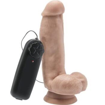 GET REAL - GODE 12 CM AVEC BILLES VIBRATEUR SKIN-GET REAL-sextoys-lingerie-bdsm-hygiène-sexshop