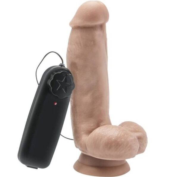 GET REAL - GODE 12 CM AVEC BILLES VIBRATEUR SKIN-GET REAL-sextoys-lingerie-bdsm-hygiène-sexshop