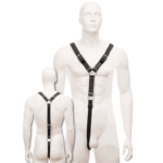 HARNAIS CUIR HOMME NOIR-LEATHER BODY-sextoys-lingerie-bdsm-hygiène-sexshop