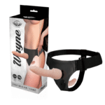HARNESS ATTRACTION - WAYNE DOUBLE PENETRACI N 16.5 CM -O- 3.5 CM-HARNESS ATTRACTION-sextoys-lingerie-bdsm-hygiène-sexshop