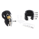 HIDDEN DESIRE – EXTREME CAGE DE CHASTETÉ SILICONE TAILLE S NOIR