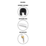 HIDDEN DESIRE – EXTREME CAGE DE CHASTETÉ SILICONE TAILLE S NOIR