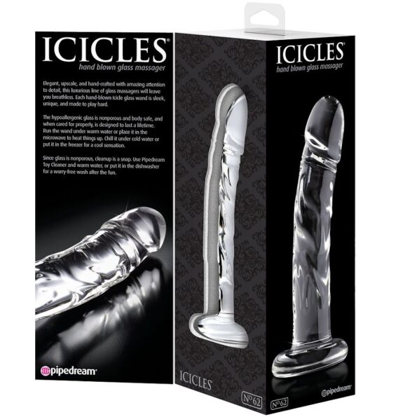 ICICLES - N. 62 MASSEUR EN VERRE-ICICLES-sextoys-lingerie-bdsm-hygiène-sexshop