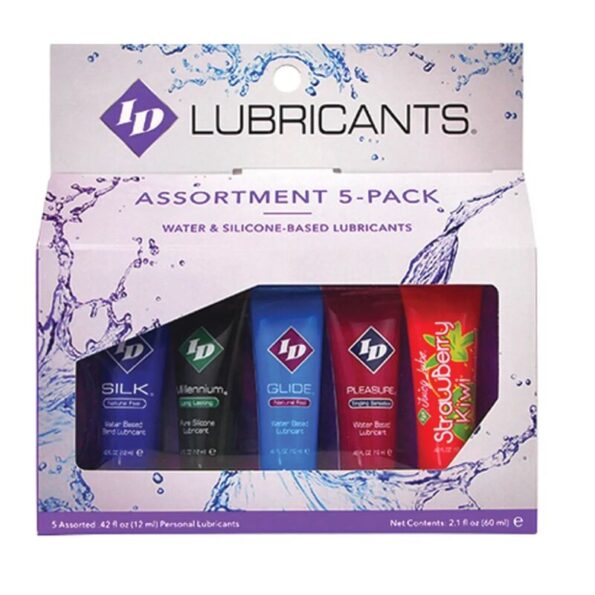 ID JUICY LUBE - ASSORTIMENT DE 5 TUBES DE LUBRIFIANT 12 ML-ID JUICY LUBE-sextoys-lingerie-bdsm-hygiène-sexshop