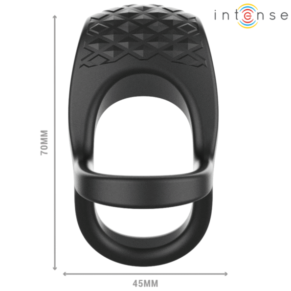 INTENSE - ALEX VIBRATEUR DOUBLE ANNEAU PÉNIS 10 VIBRATIONS NOIR-INTENSE COUPLES TOYS-sextoys-lingerie-bdsm-hygiène-sexshop