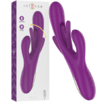 INTENSE - APOLO VIBRATEUR MULTIFONCTION RECHARGEABLE 7 VIBRATIONS AVEC LANGUE OSCILLANTE VIOLET-INTENSE FUN-sextoys-lingerie-bdsm-hygiène-sexshop