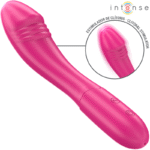 INTENSE - BELINDA VIBRATEUR 19 CM FLEXIBLE 10 VIBRATIONS ROSE-INTENSE FUN-sextoys-lingerie-bdsm-hygiène-sexshop