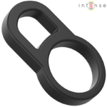 INTENSE - BOBBY DOUBLE ANNEAU PÉNIS EN SILICONE NOIR-INTENSE COUPLES TOYS-sextoys-lingerie-bdsm-hygiène-sexshop