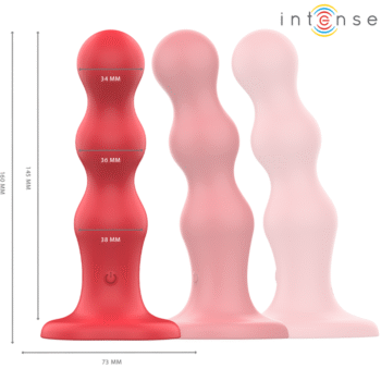 INTENSE - CODY VIBRATEUR AVEC VENTOUSE TÉLÉCOMMANDE ROUGE-INTENSE FUN-sextoys-lingerie-bdsm-hygiène-sexshop