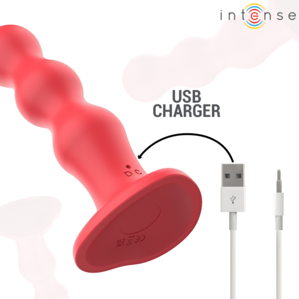 INTENSE - CODY VIBRATEUR AVEC VENTOUSE TÉLÉCOMMANDE ROUGE-INTENSE FUN-sextoys-lingerie-bdsm-hygiène-sexshop