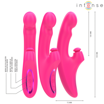 5 CM MULTIFONCTION 3 EN 1 10 VIBRATIONS ROSE-INTENSE FUN-sextoys-lingerie-bdsm-hygiène-sexshop