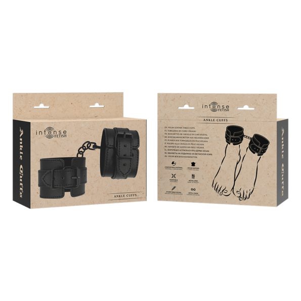 INTENSE - FETISH CHEVILLES EN CUIR VÉGÉTALIEN-INTENSE FETISH-sextoys-lingerie-bdsm-hygiène-sexshop