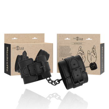 INTENSE - FETISH MENOTTES EN CUIR VÉGÉTALIEN-INTENSE FETISH-sextoys-lingerie-bdsm-hygiène-sexshop