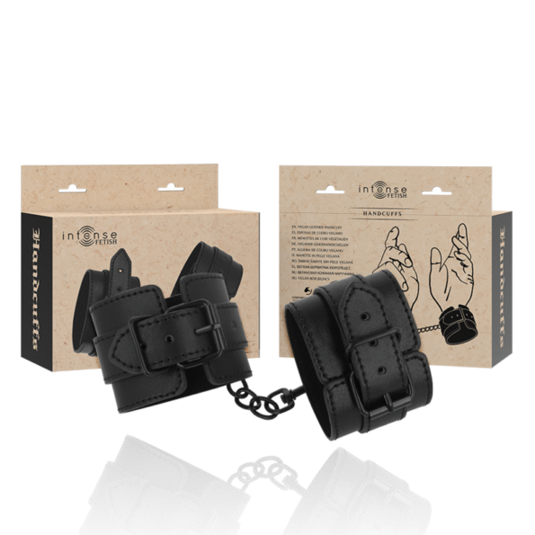 INTENSE - FETISH MENOTTES EN CUIR VÉGÉTALIEN-INTENSE FETISH-sextoys-lingerie-bdsm-hygiène-sexshop