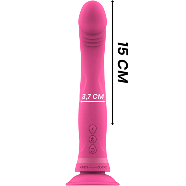 INTENSE - GODE VIBRATEUR EN SILICONE ROSE MICHELANGELO-INTENSE FUN-sextoys-lingerie-bdsm-hygiène-sexshop