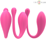 INTENSE – JANICE U VIBRATEUR DOUBLE STIMULATION 10 VIBRATIONS ROSE TÉLÉCOMMANDE