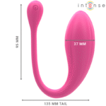 INTENSE – JANICE U VIBRATEUR DOUBLE STIMULATION 10 VIBRATIONS ROSE TÉLÉCOMMANDE