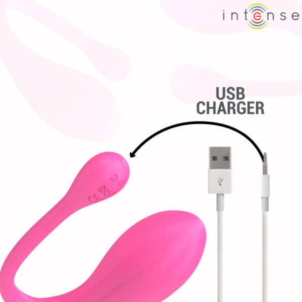 INTENSE - JANICE U VIBRATEUR DOUBLE STIMULATION 10 VIBRATIONS ROSE TÉLÉCOMMANDE-INTENSE COUPLES TOYS-sextoys-lingerie-bdsm-hygiène-sexshop