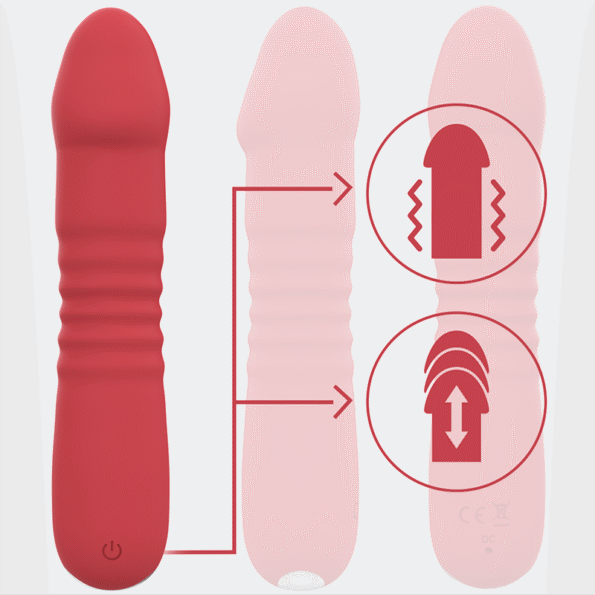 INTENSE - JUNI UP & DOWN 10 VIBRATIONS ROUGES-INTENSE FUN-sextoys-lingerie-bdsm-hygiène-sexshop