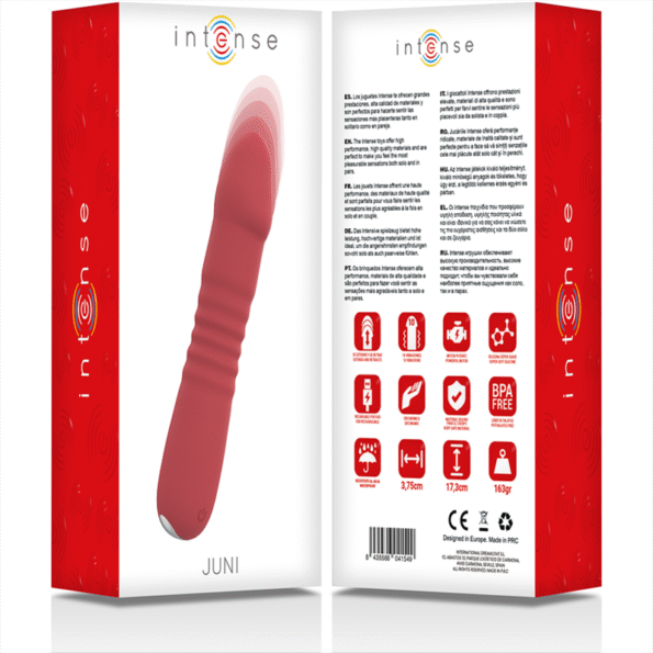 INTENSE - JUNI UP & DOWN 10 VIBRATIONS ROUGES-INTENSE FUN-sextoys-lingerie-bdsm-hygiène-sexshop